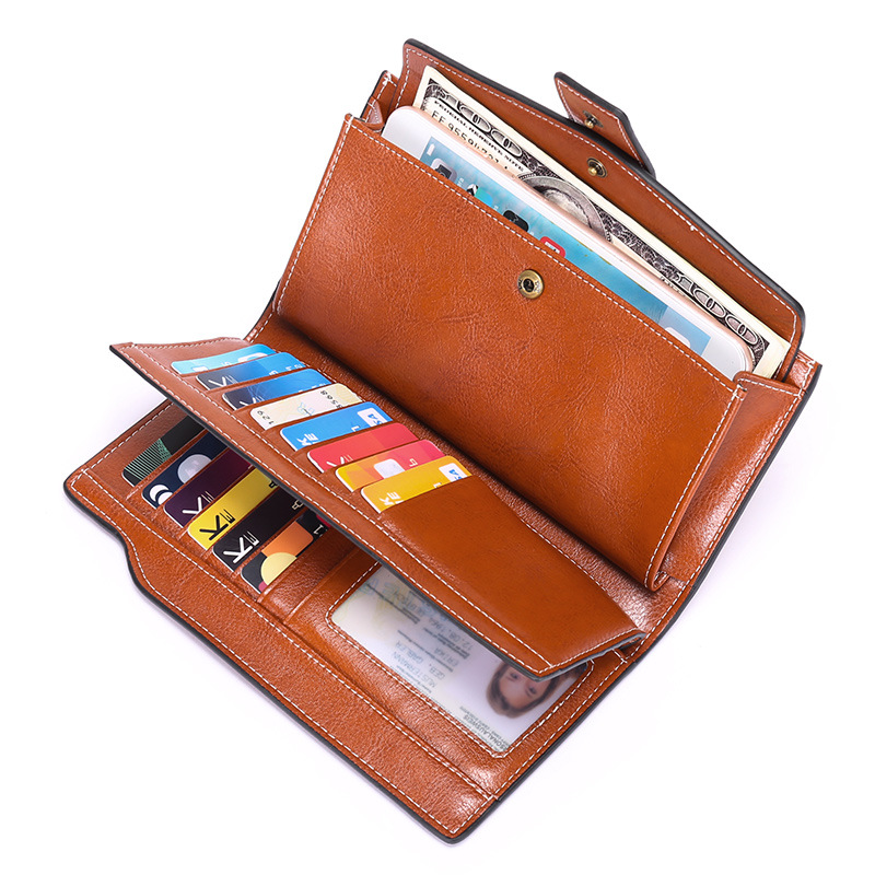 SENDEFN-Retro-Fashion-RFID-Multi-Card-Slots-Genuine-Leather-Phone-Wallet-Bag-1873843-3