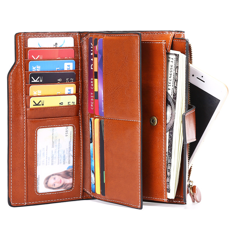 SENDEFN-Retro-Fashion-RFID-Multi-Card-Slots-Genuine-Leather-Phone-Wallet-Bag-1873843-4