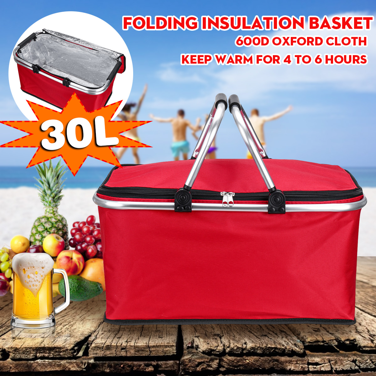 Summer-30L-Large-Capacity-Folding-Outdoor-Picnic-Insulated-Lunch-Bag-Food-Storage-Bags-1864370-1