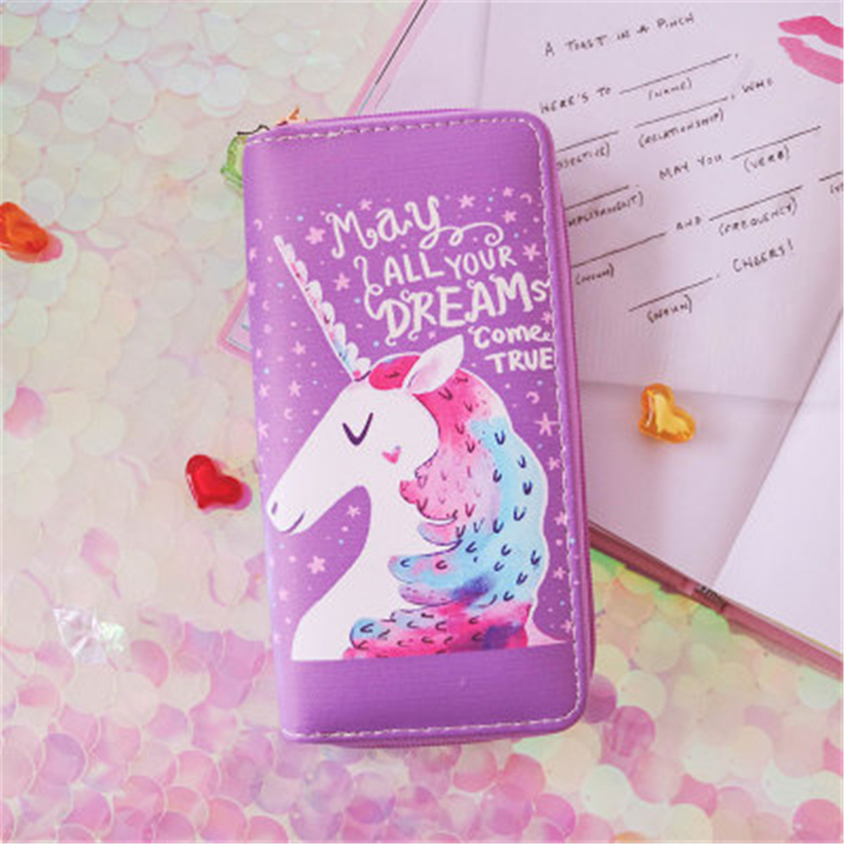Universal-Colorful-Zipper-Bag-Unicorn-Phone-Wallet-Purse-for-Phone-Under-55-inches-1226486-9