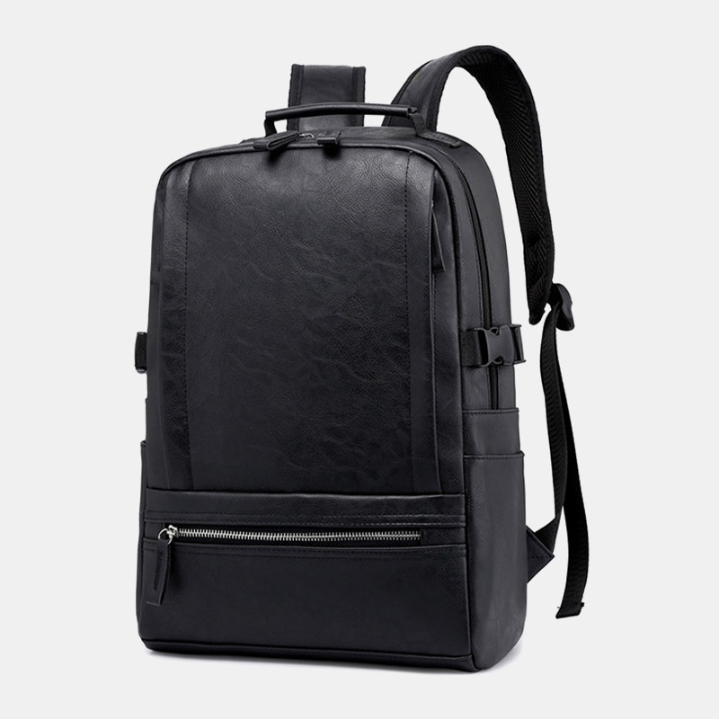 Vintage-Waterproof-Large-Capacity-PU-Leather-Macbook-Tablet-Storage-Bag-Office-Work-Unisex-Backpack-1806714-2