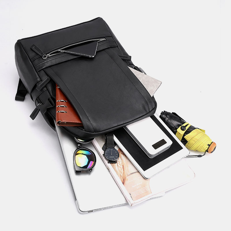 Vintage-Waterproof-Large-Capacity-PU-Leather-Macbook-Tablet-Storage-Bag-Office-Work-Unisex-Backpack-1806714-4