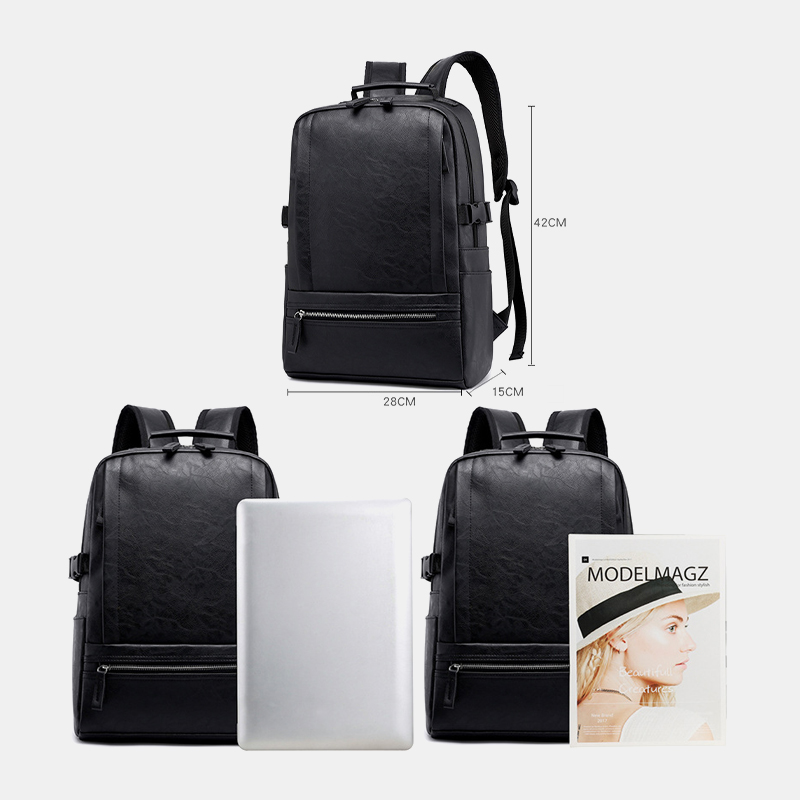 Vintage-Waterproof-Large-Capacity-PU-Leather-Macbook-Tablet-Storage-Bag-Office-Work-Unisex-Backpack-1806714-9