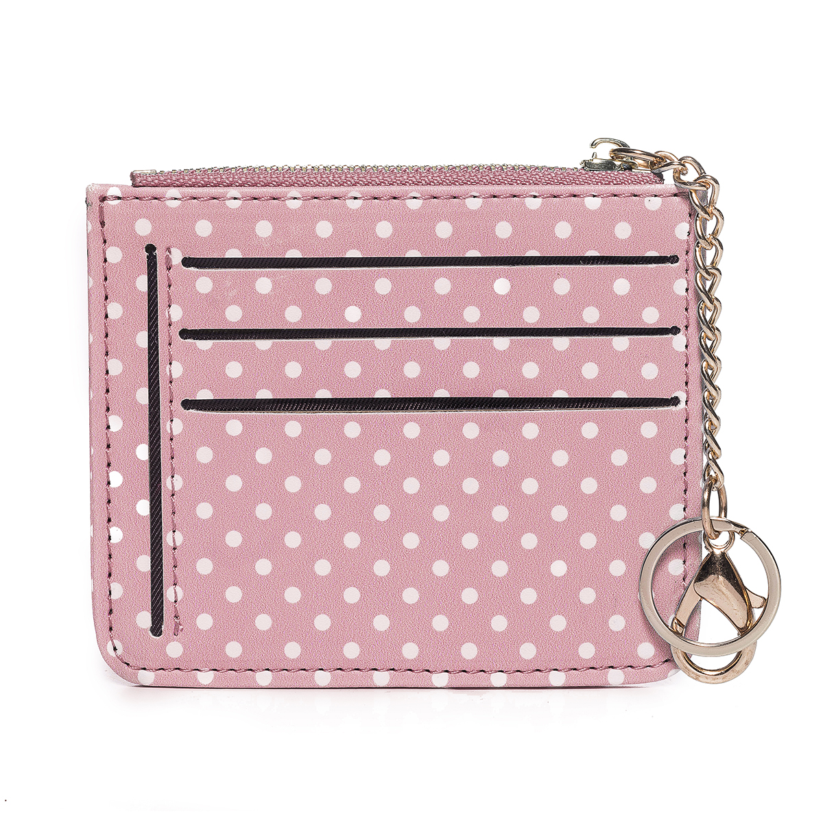 Women-Fashion-Dot-Pattern-Zipper-with-Multi-Slot-Wallet-Card-Holder-Short-Purse-1492461-12