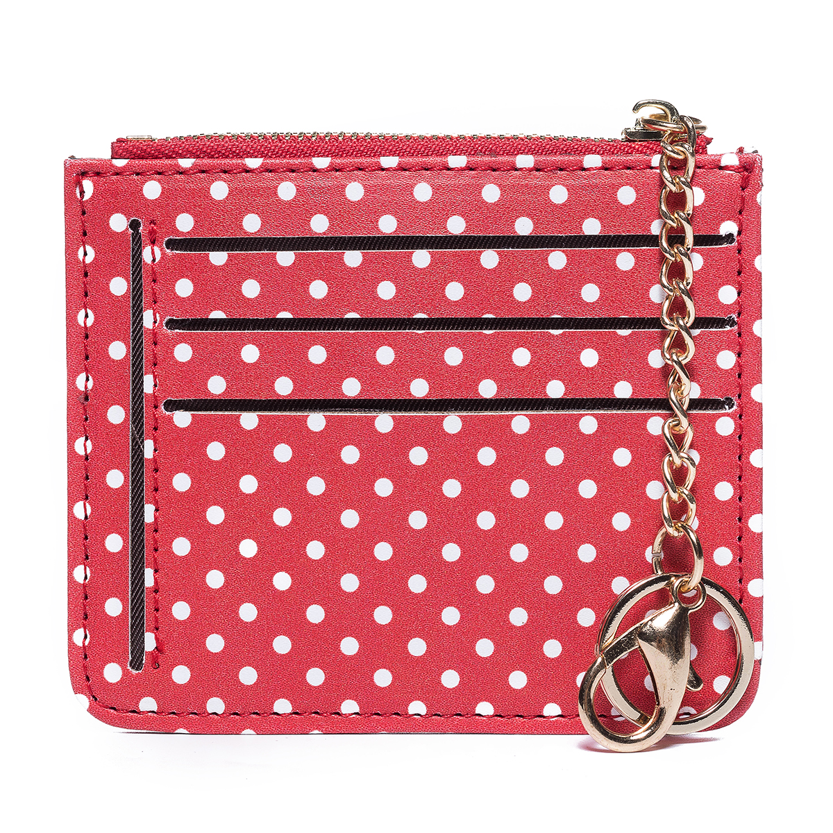 Women-Fashion-Dot-Pattern-Zipper-with-Multi-Slot-Wallet-Card-Holder-Short-Purse-1492461-13