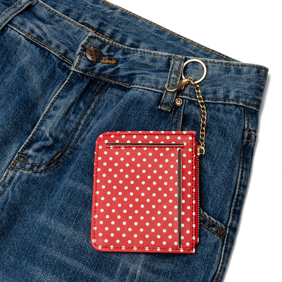 Women-Fashion-Dot-Pattern-Zipper-with-Multi-Slot-Wallet-Card-Holder-Short-Purse-1492461-19