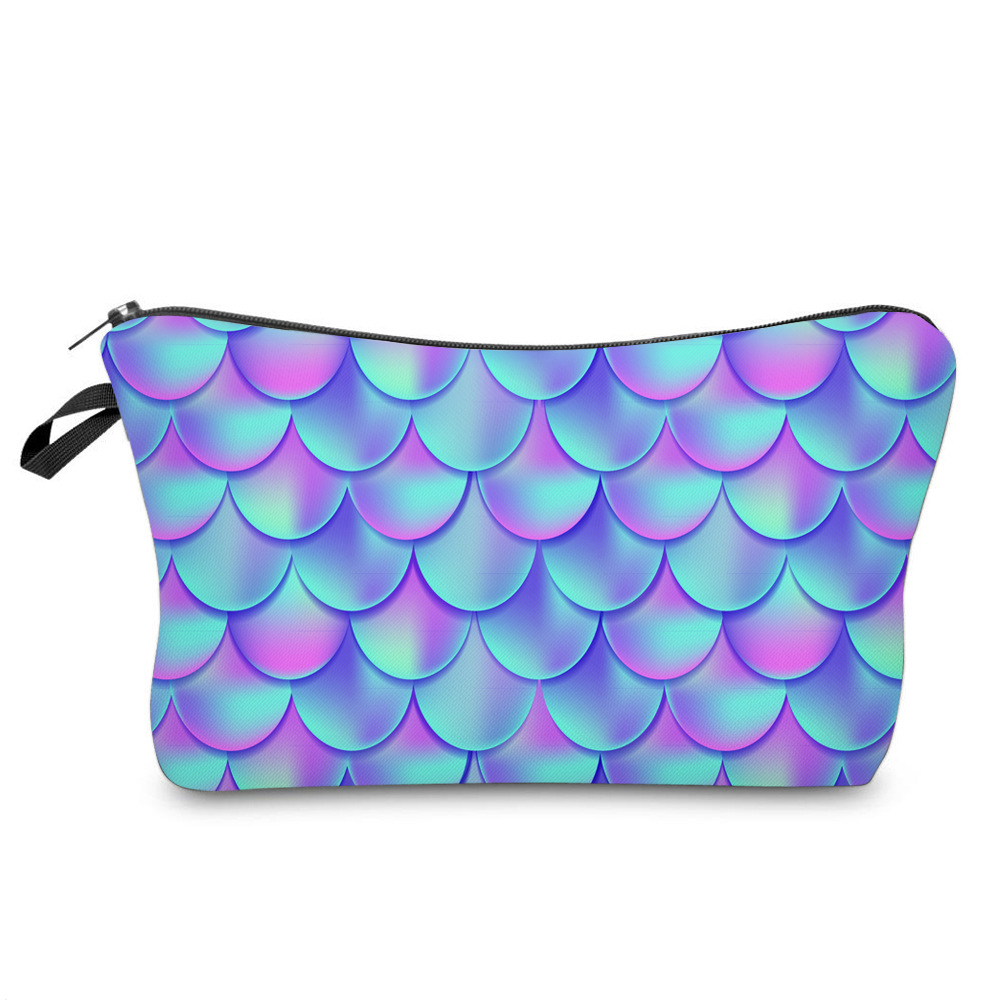 Women-Fashion-Fish-Scale-Pattern-Travel-Portable-Makeup-Wash-Mobile-Phone-Storage-Cosmetic-Bag-Handb-1803877-8