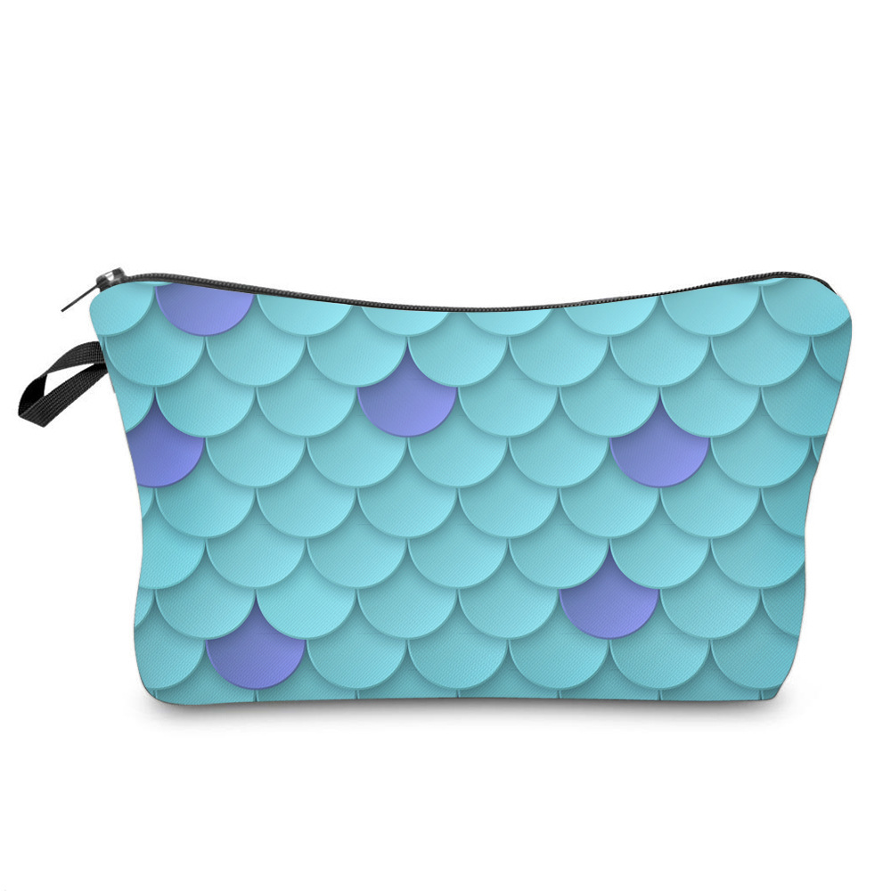 Women-Fashion-Fish-Scale-Pattern-Travel-Portable-Makeup-Wash-Mobile-Phone-Storage-Cosmetic-Bag-Handb-1803877-9
