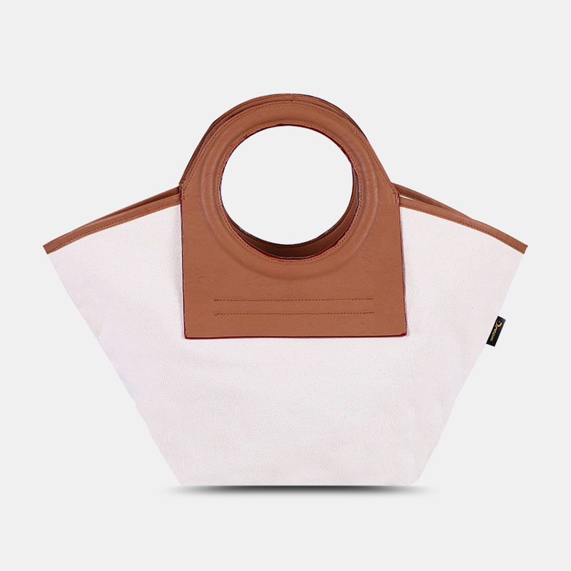 Women-Fashion-PU-Leather-Handle-Large-Capacity-Storage-Canvas-Shell-Bag-Tote-1827684-1