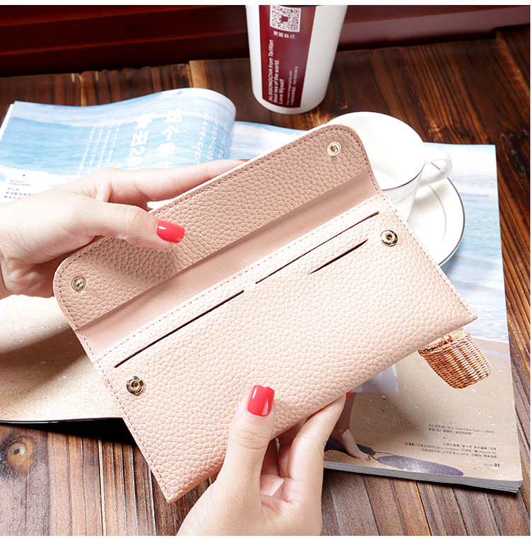 Women-Litchi-Pattern-Solid-Color-Card-Slot-Wallet-Bag-Purse-Handbag-For-Smartphone-iPhone-Samsung-1132218-12