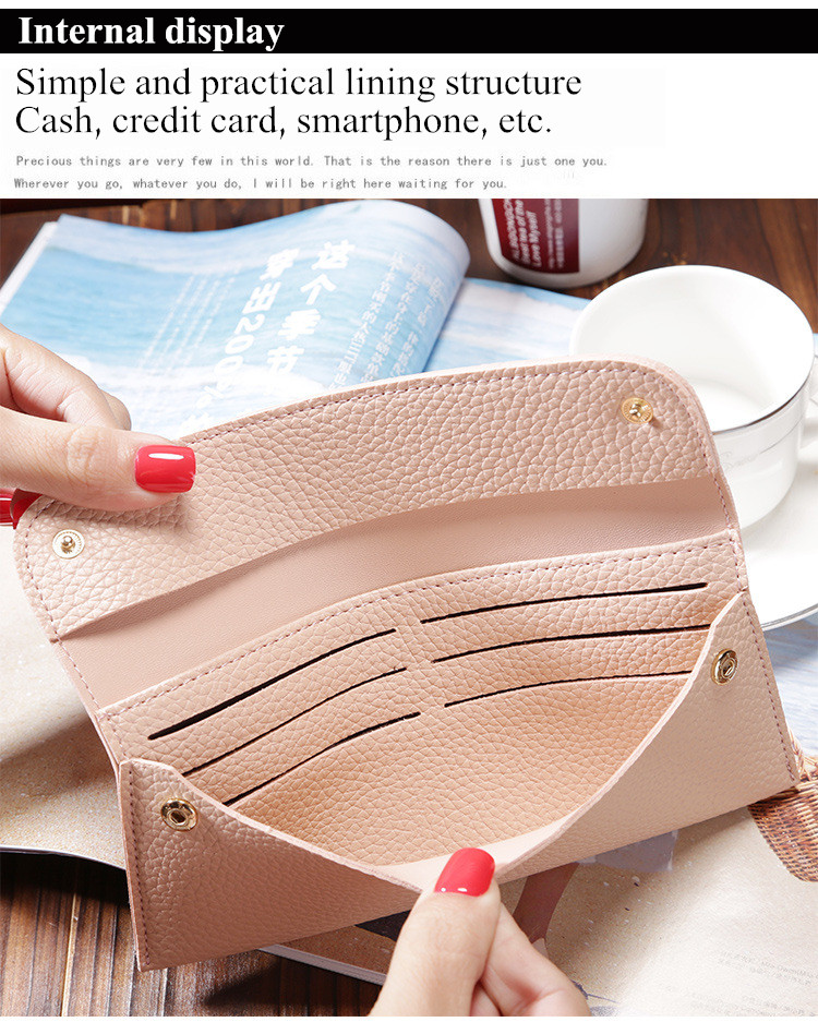 Women-Litchi-Pattern-Solid-Color-Card-Slot-Wallet-Bag-Purse-Handbag-For-Smartphone-iPhone-Samsung-1132218-9