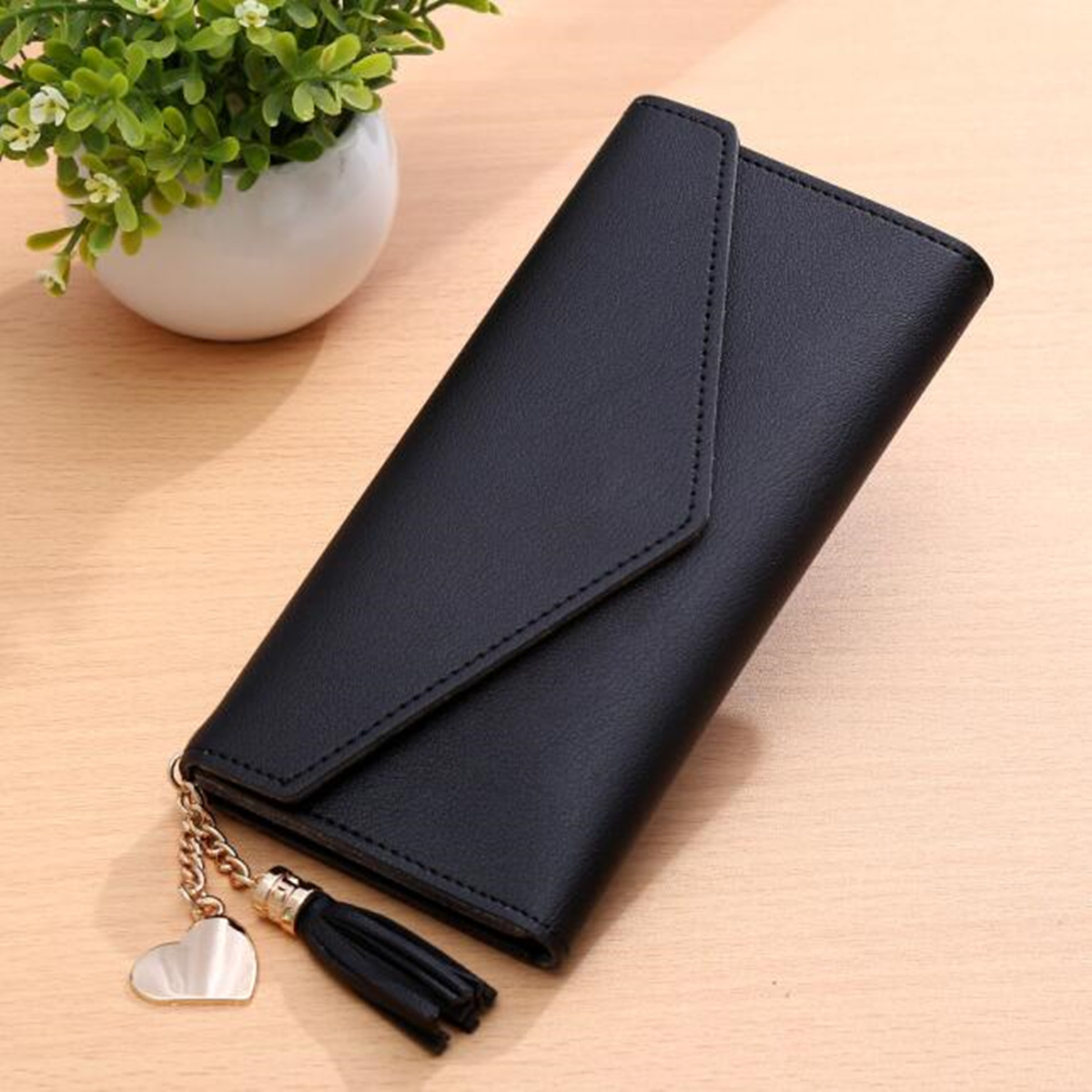 Women-Long-Purse-Multi-Card-Slots-PU-Leather-Phone-Wallet-Envelope-Clutch-Bags-1182805-7