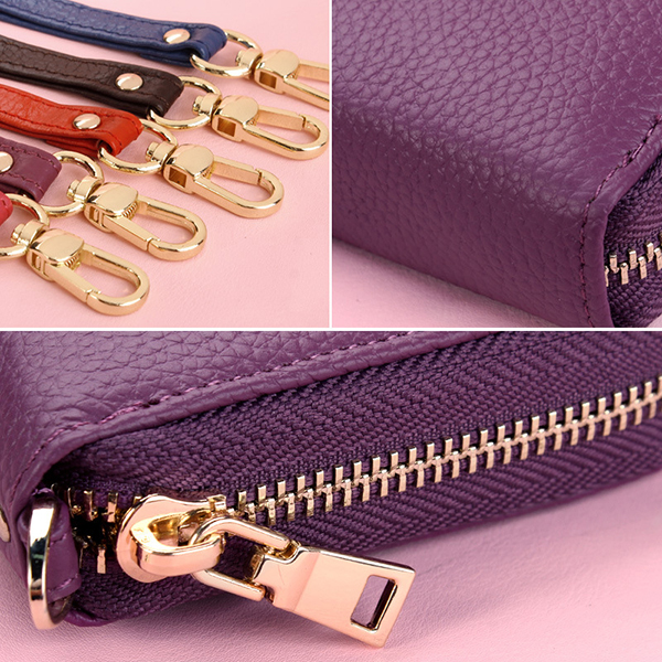 Women-Zipper-Credit-Card-Holder-Genuine-Leather-Mobile-Phone-Storage-Handbag-Purse-Wallet-1330785-3