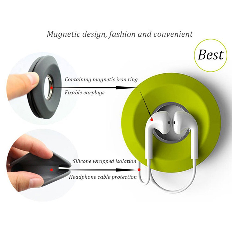 Bakeey-Multi-function-Creative-Magnet-Silicone-Earphone-Wire-USB-Cable-Bobbin-Winder-Wire-Organizer-1645097-1