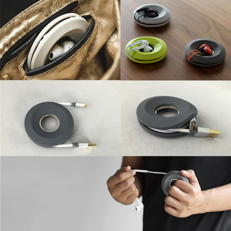 Bakeey-Multi-function-Creative-Magnet-Silicone-Earphone-Wire-USB-Cable-Bobbin-Winder-Wire-Organizer-1645097-5