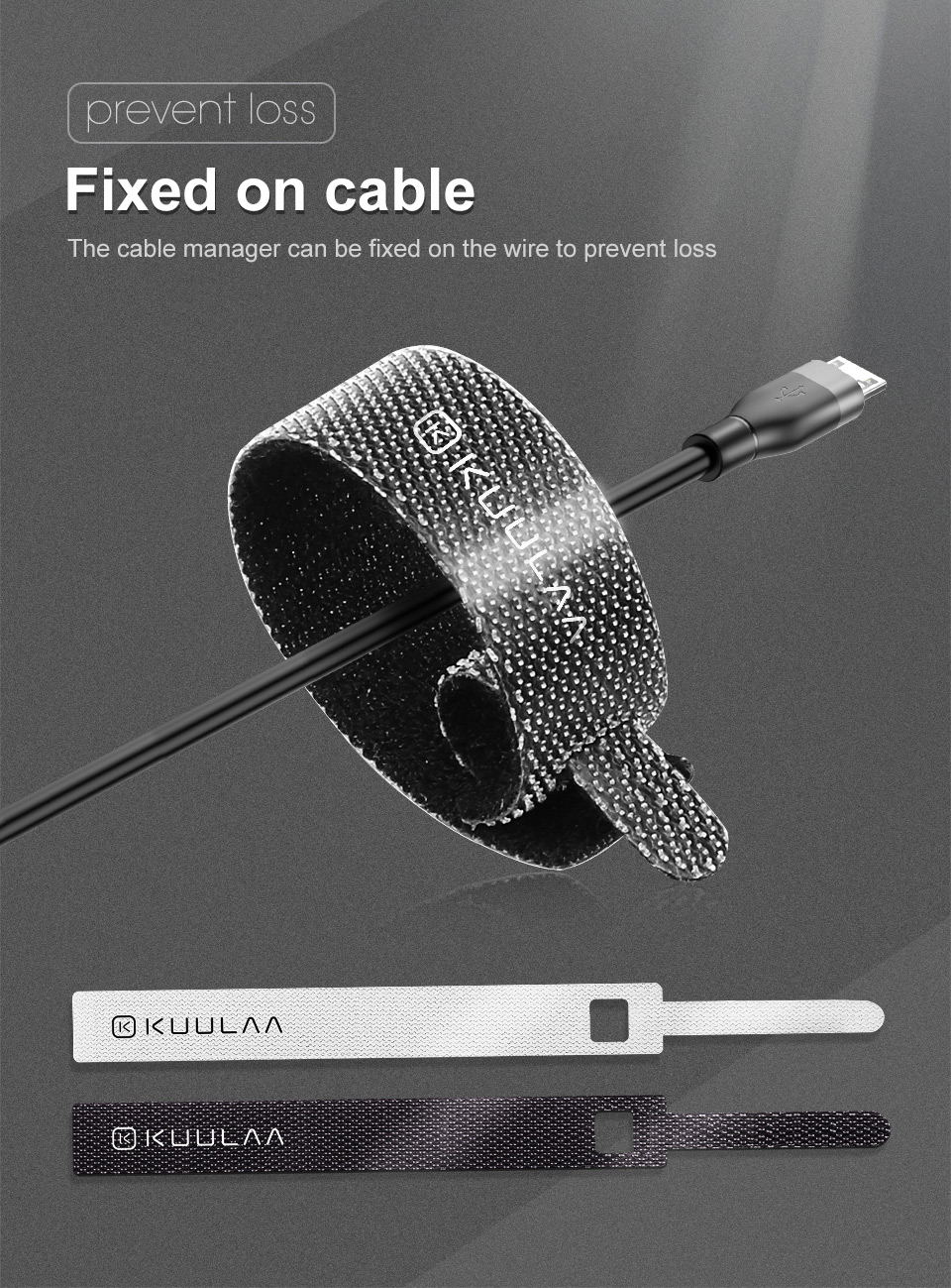 KUULAA-Strong-Adhesion-Nylon-Cable-Management-Winder-Wire-Organizer-Mouse-Cord-Protector-Power-Wire--1614078-1