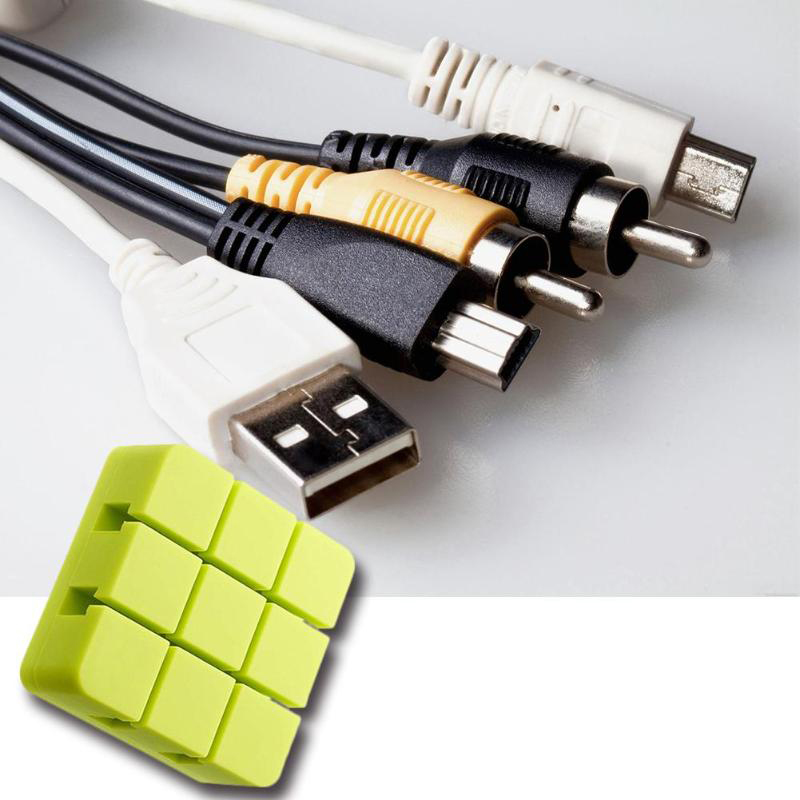 Sudoku-Pattern-Multi-functional-Silicone-Wire-Clip-Holder-Earphone-USB-Cable-Cord-Winder-Wrap-Deskto-1642425-3