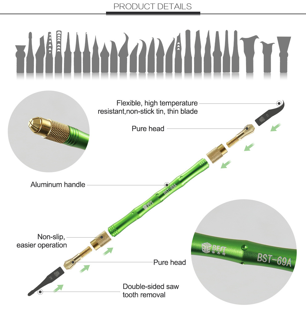 BEST-27-in-1-Mobile-Phone-CPU-Disassemble-Maintenance-Knife-for-iPhone-NAND-CHIP-IC-Remove-Glue-Rewo-1863527-3