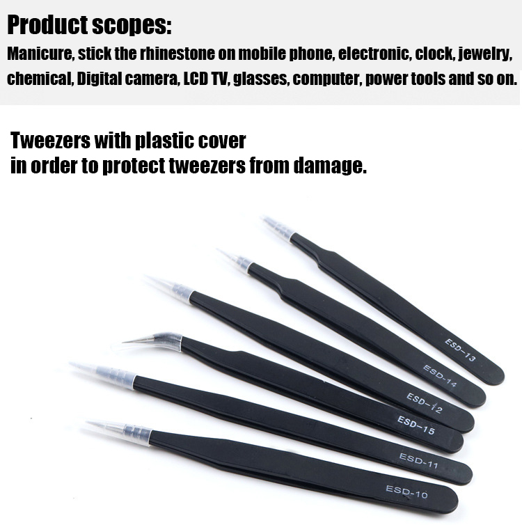Bakeey-ESD10-15-Anti-static-Stainless-Steel-Tweezer-Set-for-Smartphone-Tools--Accessories-Repair-Too-1629924-2