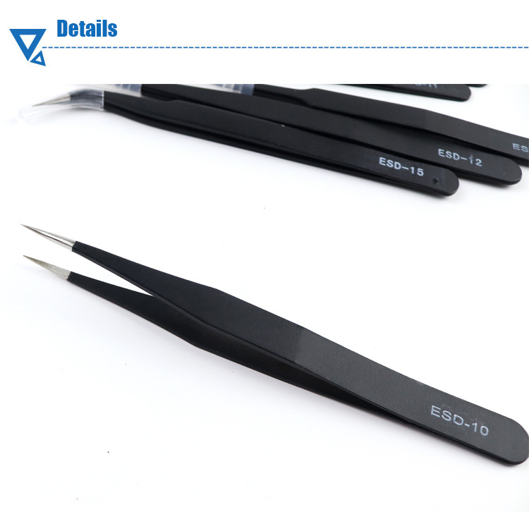 Bakeey-ESD10-15-Anti-static-Stainless-Steel-Tweezer-Set-for-Smartphone-Tools--Accessories-Repair-Too-1629924-9