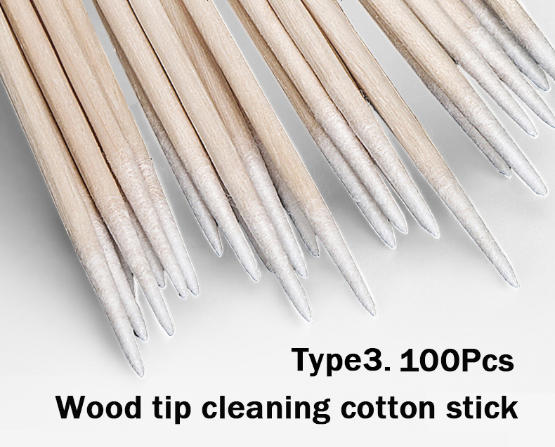 Bakeey-One-Set-100Pcs-Wood-Tip-Cleaning-Cotton-Swab-Earphone-Cleaner-Phone-Screen-Dust-Cleaning-Spra-1645100-4
