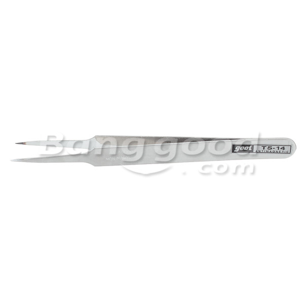 TS-14-110mm-Blunt-Tip-Stainless-Steel-Tweezer-Forcep-Silver-911551-4