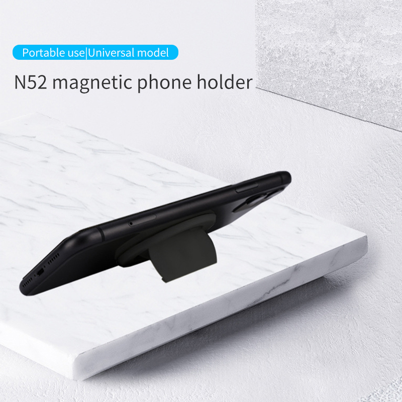 Bakeey-N52-Portable-Foldable-Strong-Magnet-Metal-Mobile-Phone-Ring-Holder-Stand-Support-Car-Magnetic-1783658-4