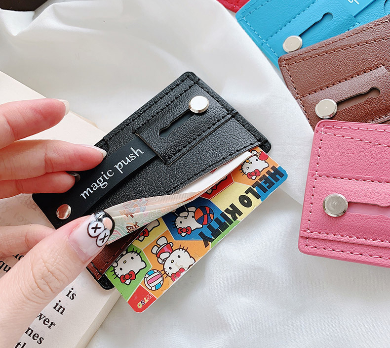Bakeey-Universal-PU-Leather-Push-Pull-Sticker-Phone-Bracket-Wristband-Finger-Holder-with-Card-Slots-1636518-4