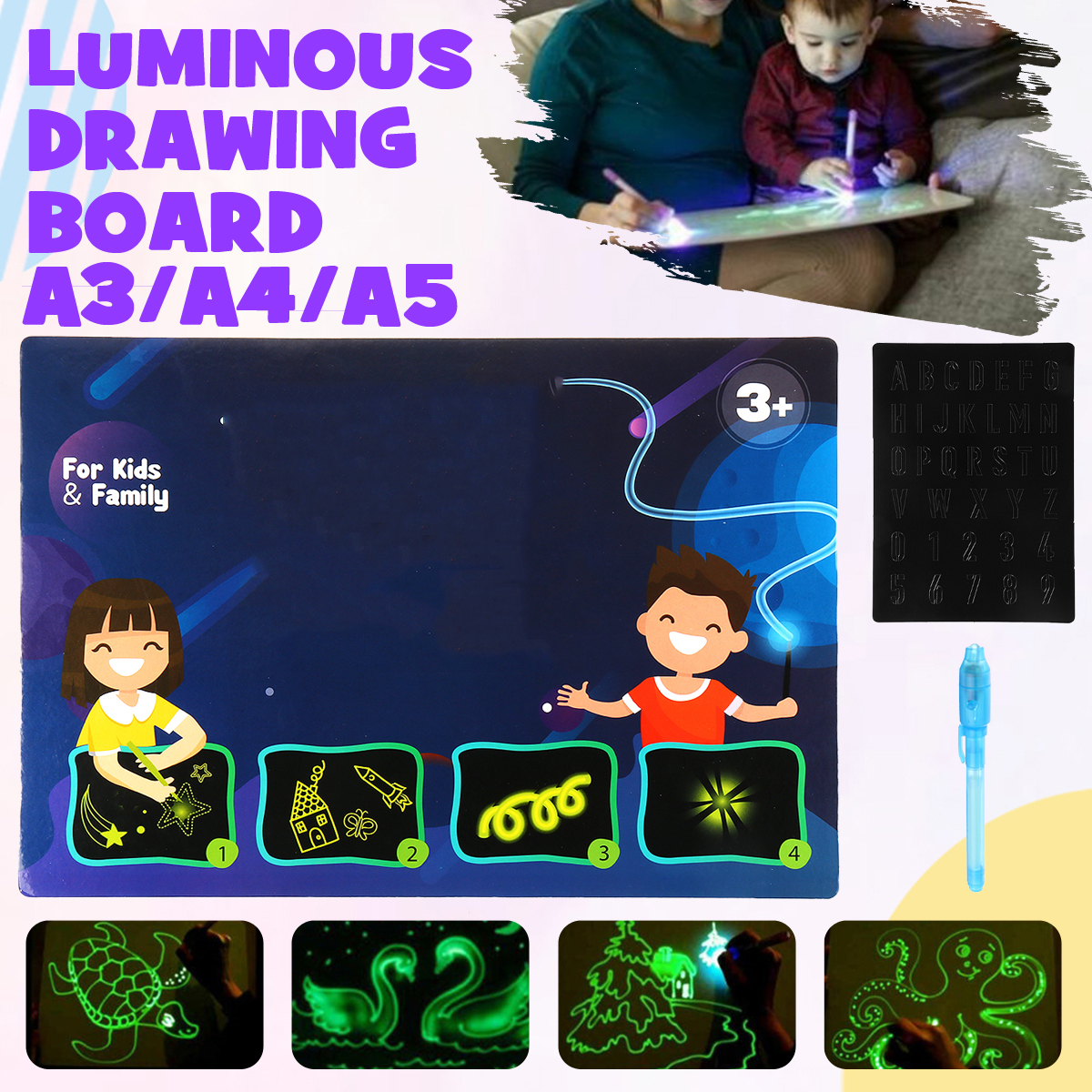 A3--A4--A5-Repainted-Luminous-Hand-Writing-Drawing-Board-with-Copy-Cardboard-1784623-1