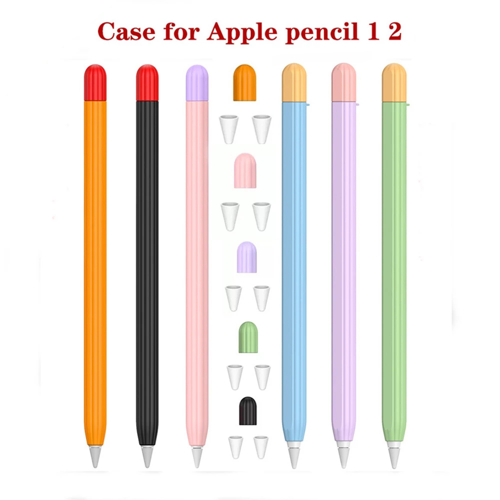Bakeey-Anti-Slip-Anti-Fall-Silicone-Touch-Screen-Stylus-Pen-Protective-Case-with-Cap-for-Apple-Penci-1763740-1