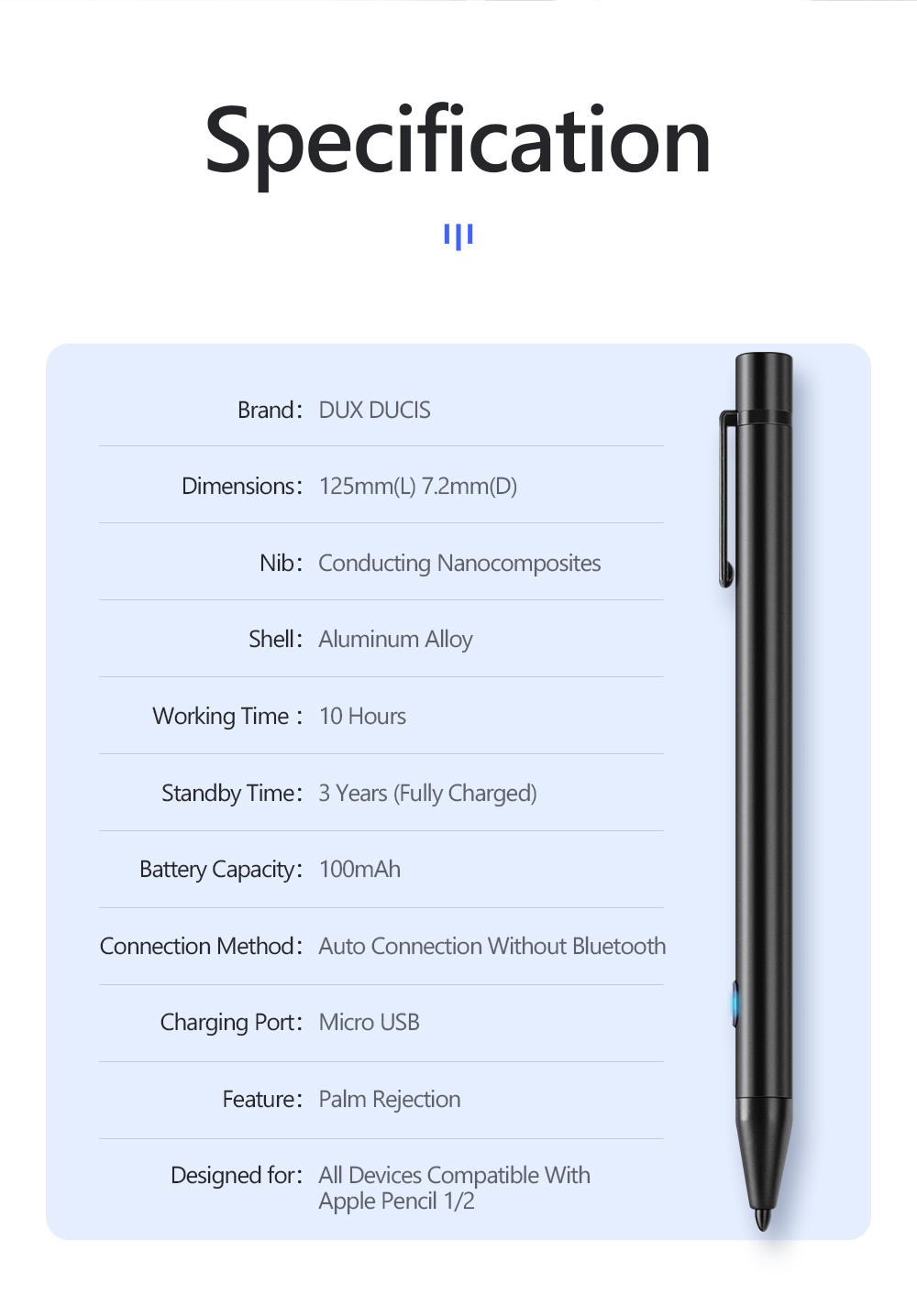 Mini-Version-DUX-DUCIS-Palm-Rejection-Active-Stylus-Pen-100mAh-Auto-Sleep-Pen-Shape-Design-High-Prec-1750014-11