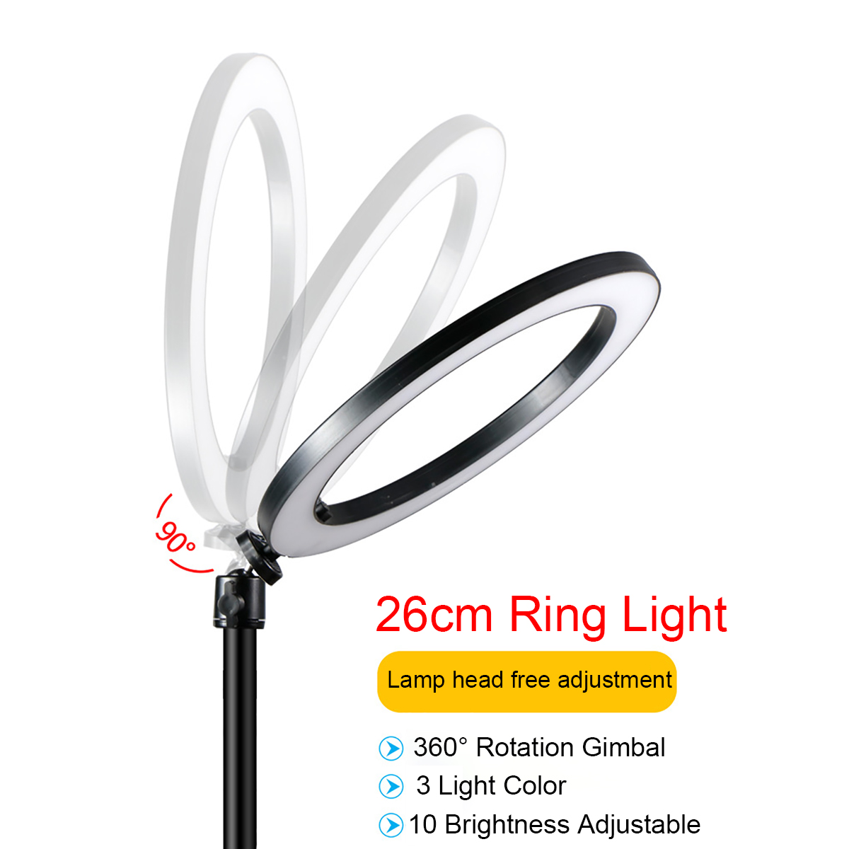 10-Inch-LED-Dimmable-Video-Ring-Light-with-Phone-Holder-bluetooth-Selfie-Shutter-for-Youtube-Tik-Tok-1610733-8