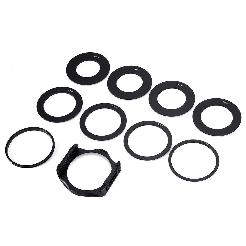 10-in-1-Lens-Filter-Adapter-Holder-with-495255586267727788mm-Lens-Adapter-Ring-1617559-1