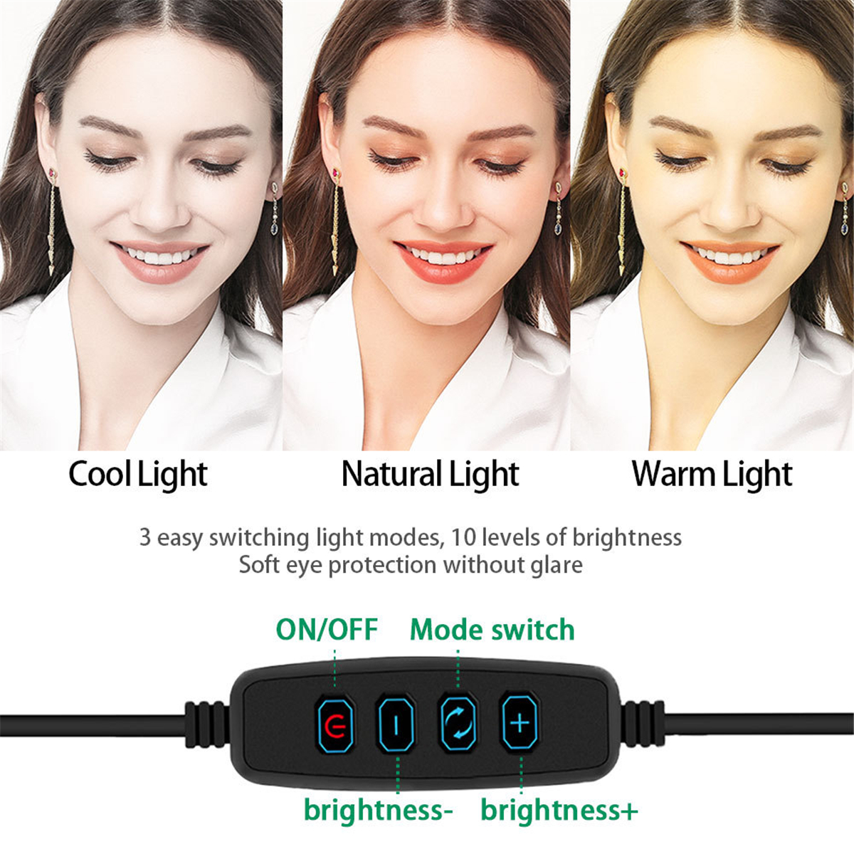 12-Inch-30cm-3000K-5500K-Dimmable-Remote-Control-LED-Ring-Light--3-Colors-Modes-Fill-Light-with-163c-1702027-3