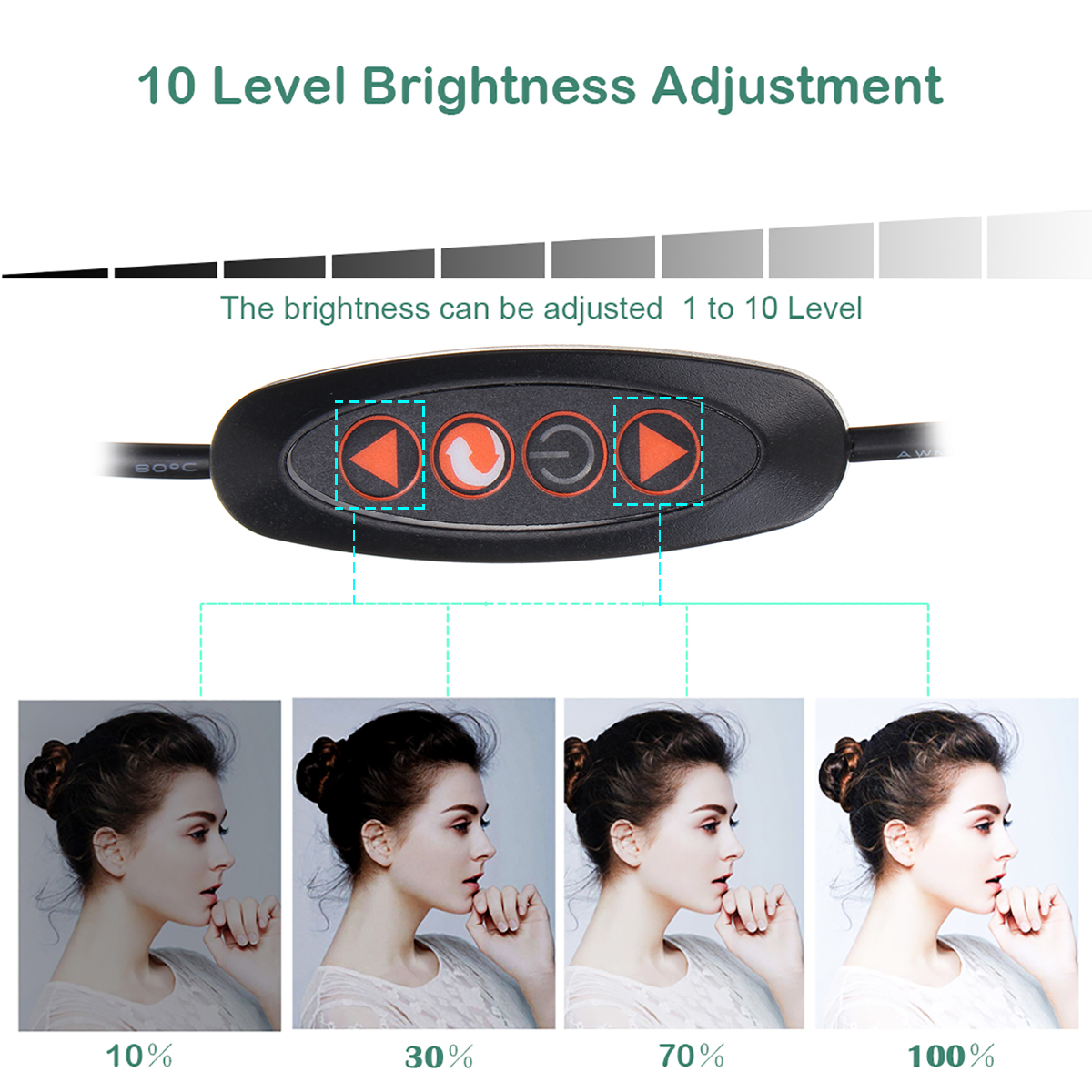1260quot-Live-Stream-Makeup-Selfie-LED-Ring-Light-With-Tripod-Stand-Bluetooth-Remote-Control-Cell-Ph-1636006-2