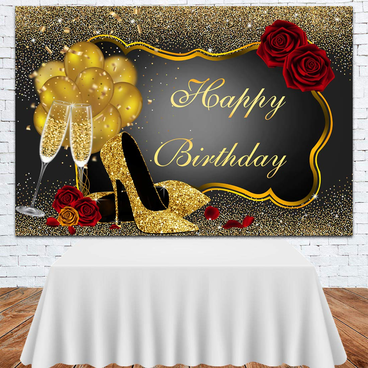 150x100CM-220x150CM-250x180CM-Spray-Painted-Vinyl-Gold-Balloon-Glass-Rose-Photography-Backdrop-Backg-1673245-7