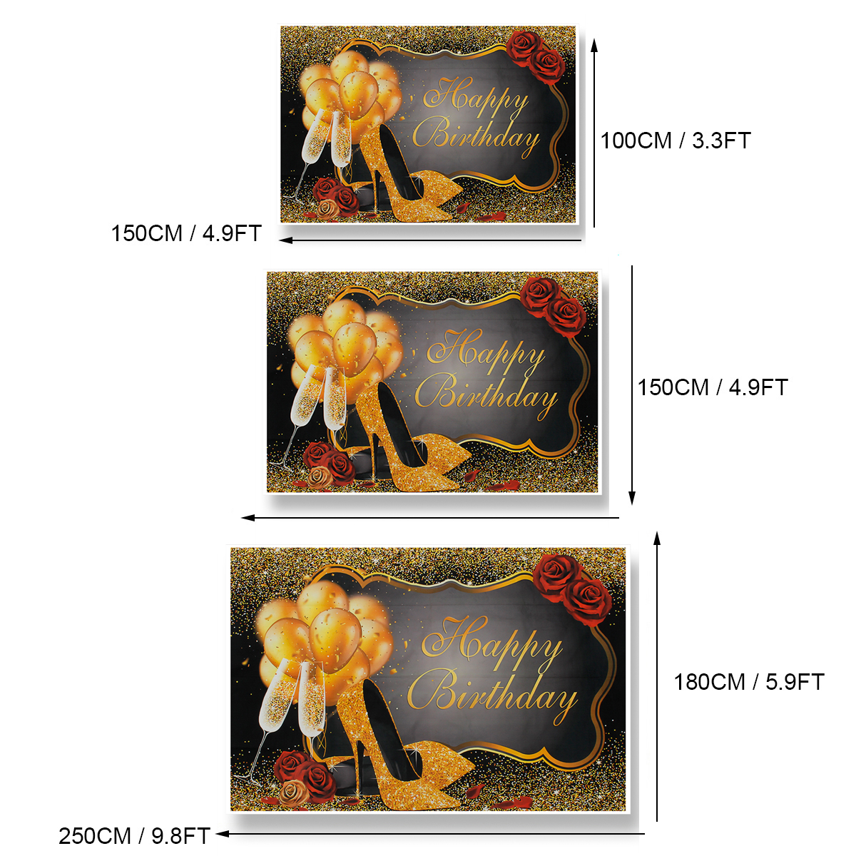 150x100CM-220x150CM-250x180CM-Spray-Painted-Vinyl-Gold-Balloon-Glass-Rose-Photography-Backdrop-Backg-1673245-9