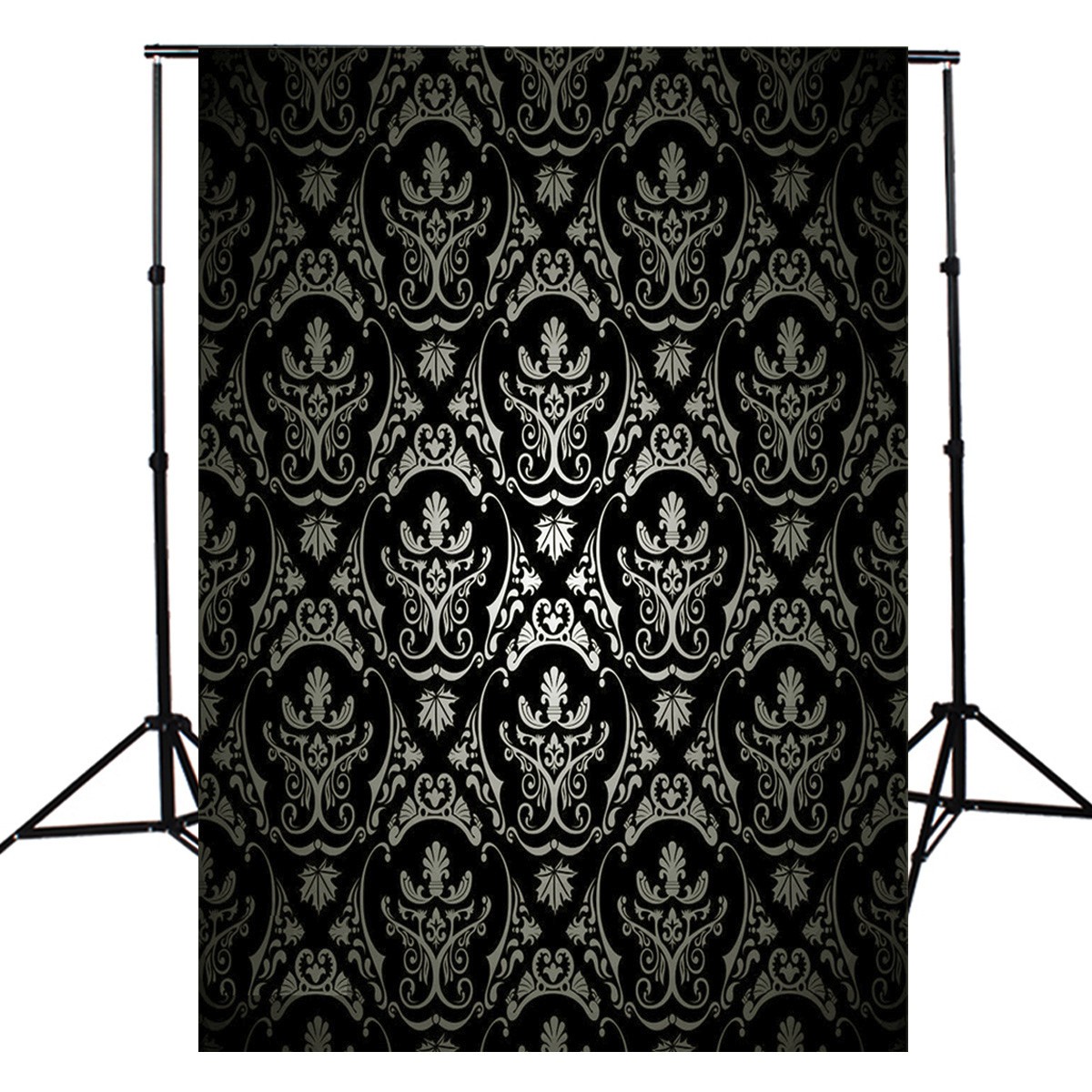 15x21m-Photography-Retro-Damask-Cloth-Studio-Props-Background-Vinyl-Black-1130356-4