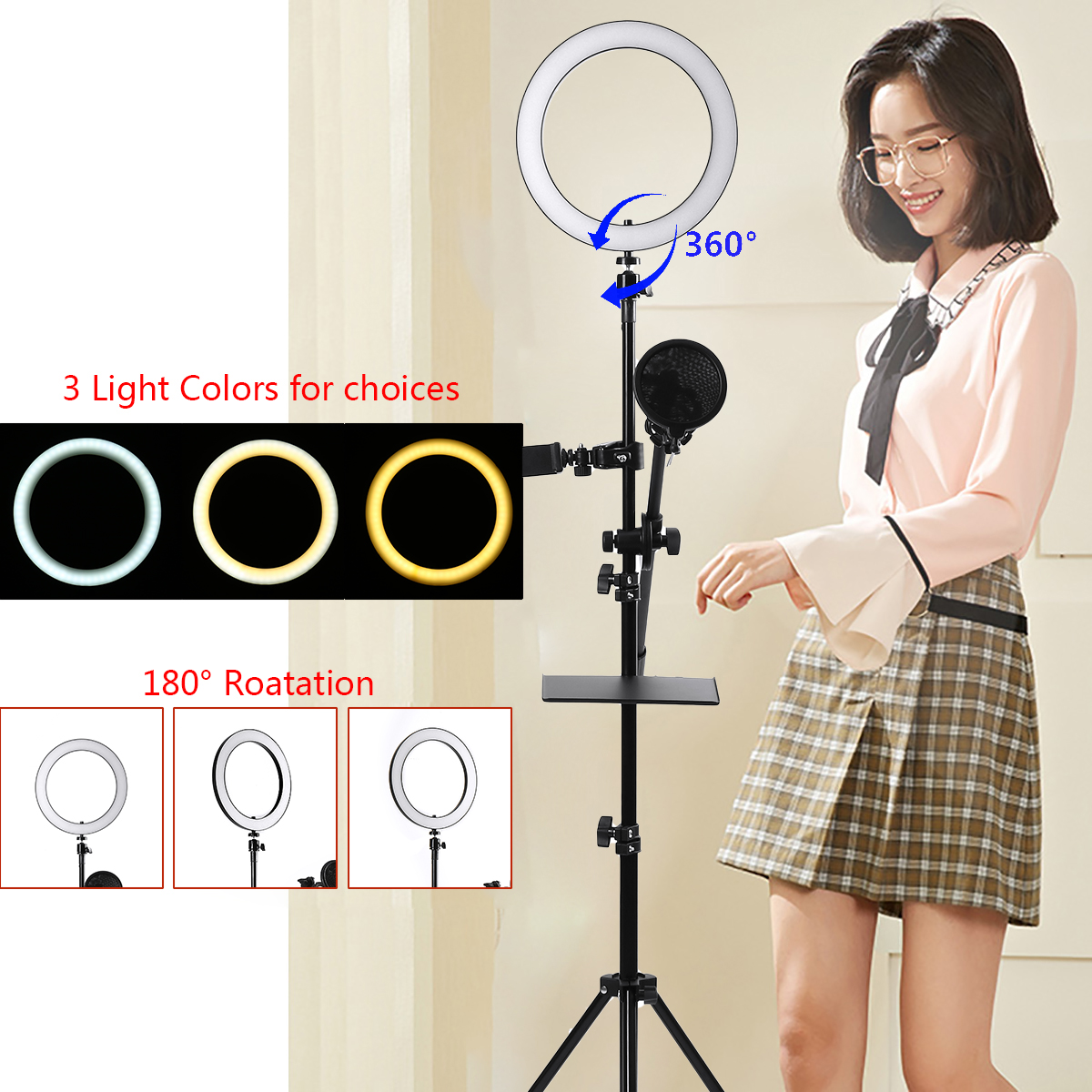 1625cm-Dimmable-LED-Video-Ring-Light-Tripod-Stand-with-PhoneMic-Holder-bluetooth-Selfie-Shutter-for--1610611-6