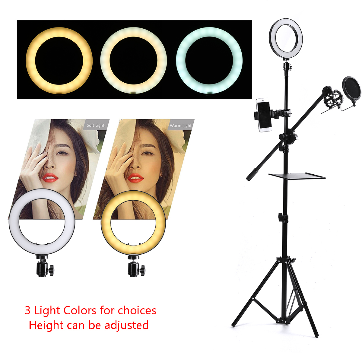 1625cm-Dimmable-LED-Video-Ring-Light-Tripod-Stand-with-PhoneMic-Holder-bluetooth-Selfie-Shutter-for--1610611-7