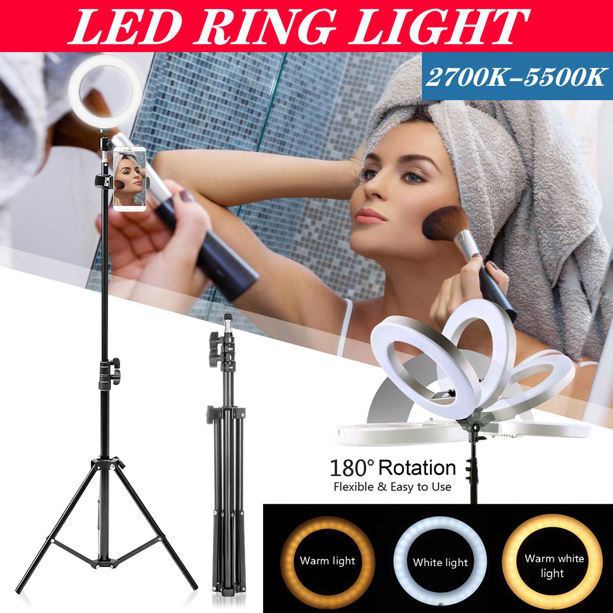 16cm-2700K-5500K-Dimmable-USB-LED-Ring-Light-Universal-Phone-Holder-Adjustable-Tripod-Stand-for-Make-1665068-1