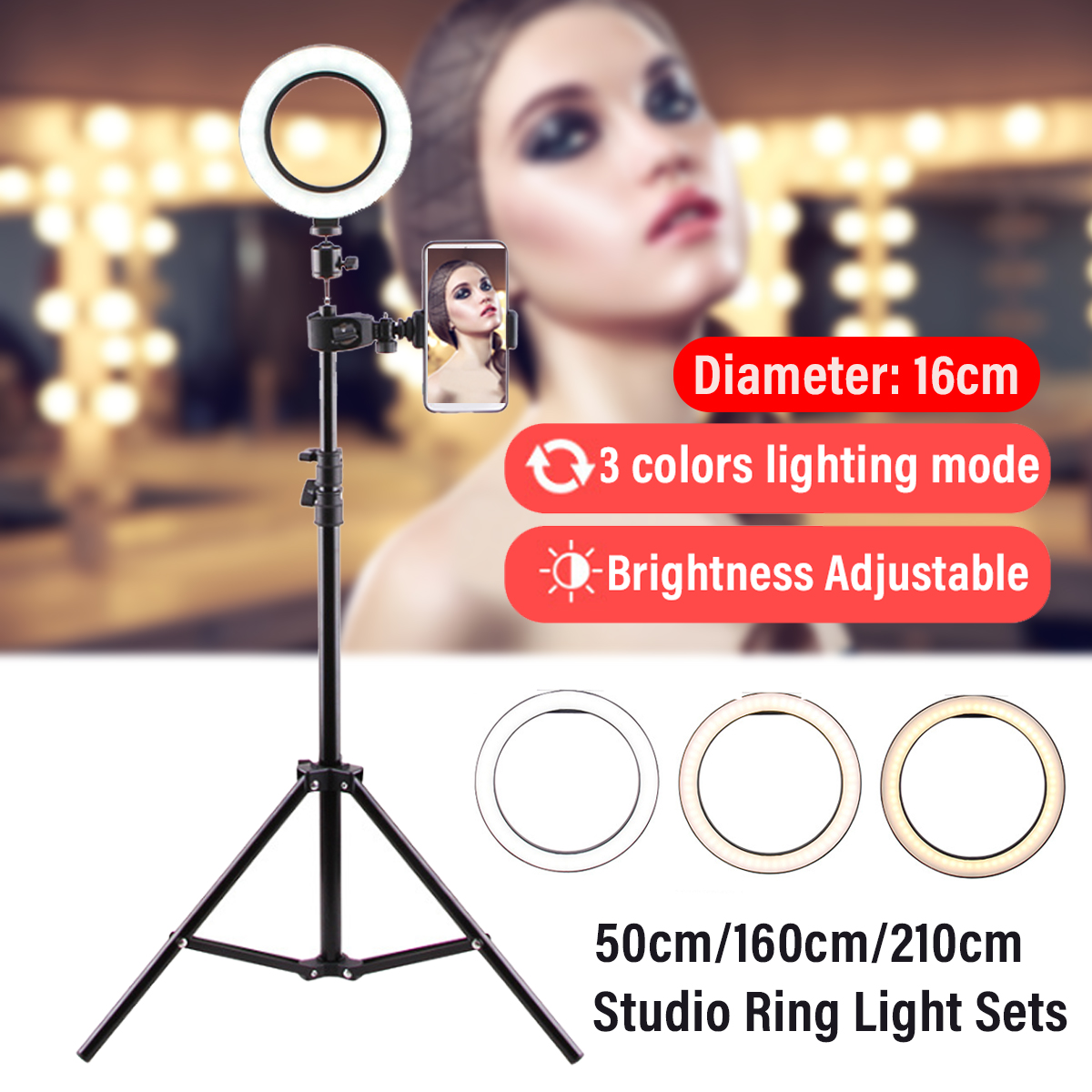 16cm-LED-Ring-Light-Dimmable-LED-Beauty-Ring-Fill-Light-Photography-for-Selfie-Live-Stream-Broadcast-1701207-1