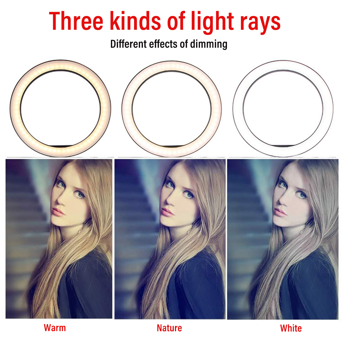 16cm-LED-Ring-Light-Dimmable-LED-Beauty-Ring-Fill-Light-Photography-for-Selfie-Live-Stream-Broadcast-1701207-2