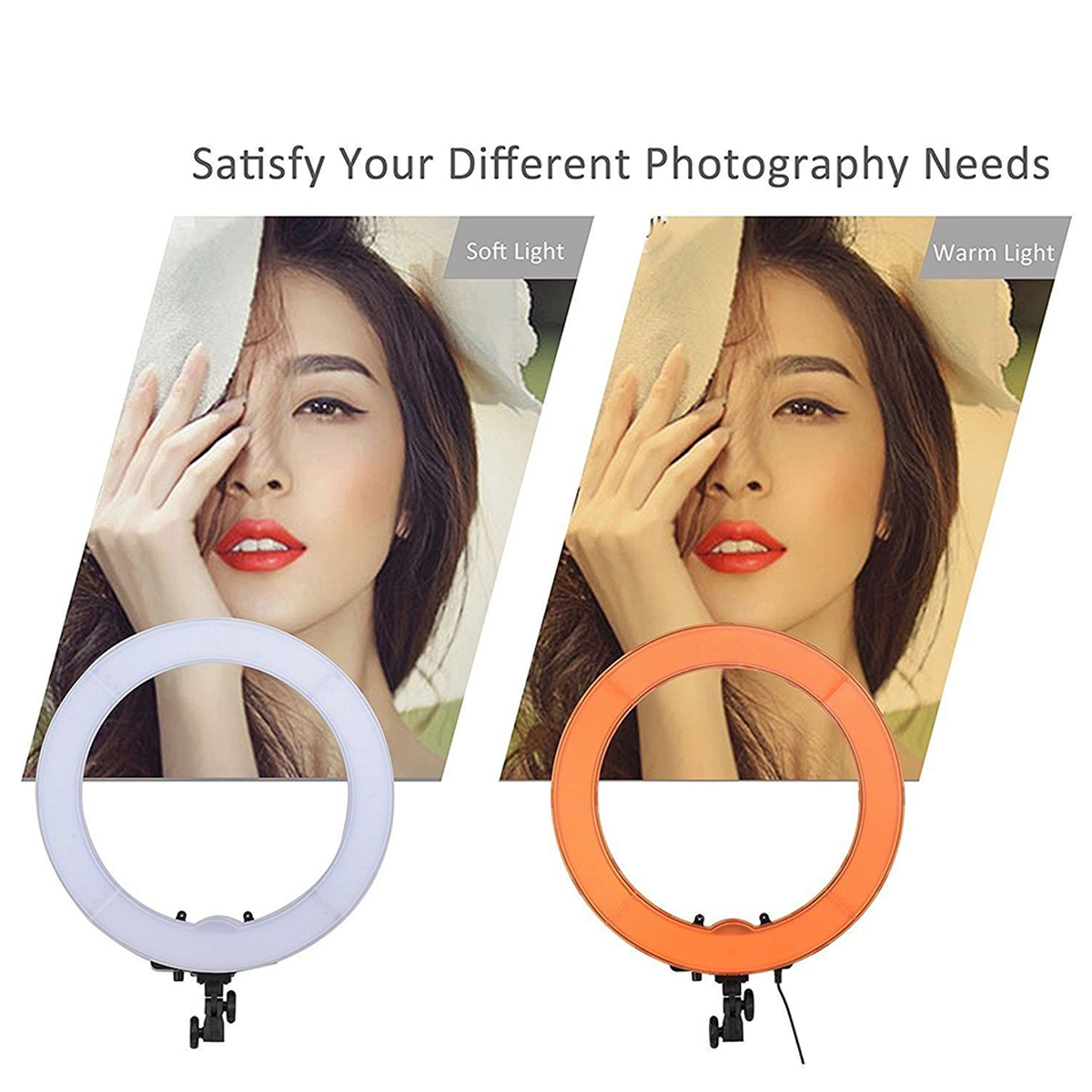 16cm-LED-Video-Ring-Light-5500K-Dimmable-with-160cm-Adjustable-Light-Stand-for-Youtube-Tiktok-Live-S-1403937-3