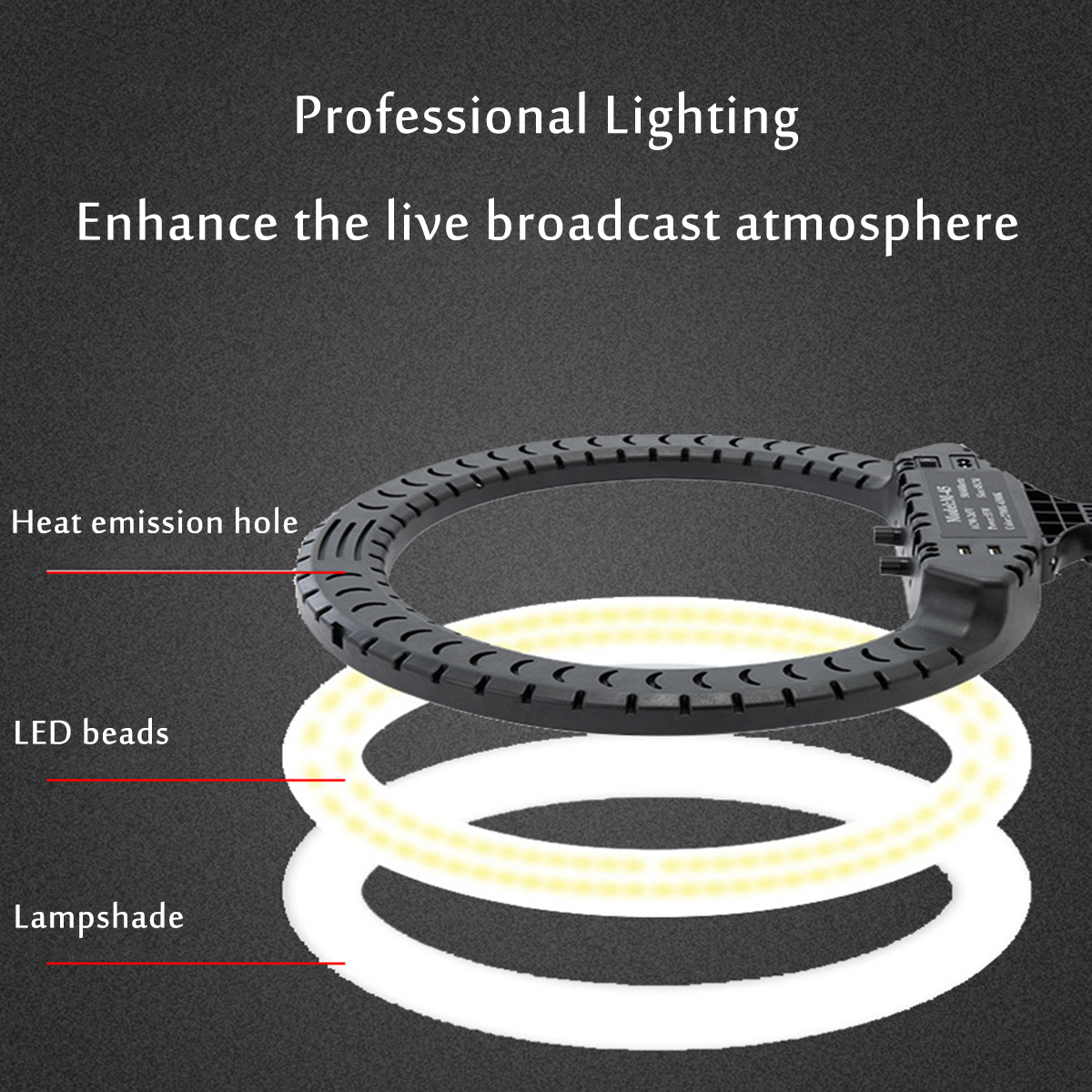 18-inch-LED-Ring-Fill-Light-with-Phone-Clip-6500K-Dimmable-for-Camera-Makeup-Selfie-1782489-4