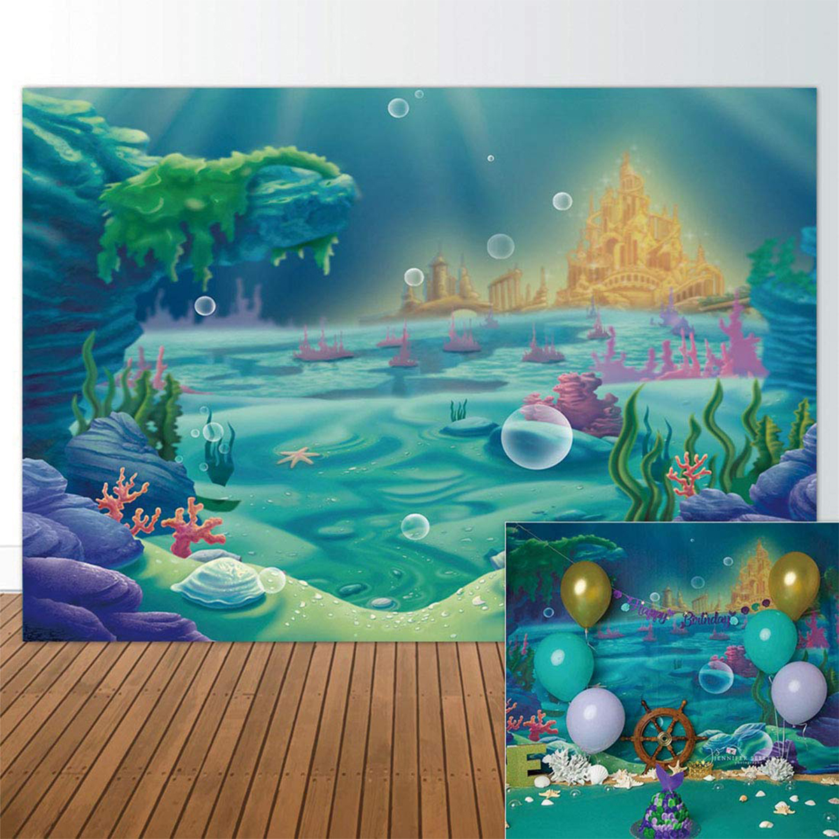220x150cm-150x100cm-Under-Sea-Mermaid-Castle-Blue-Sea-Photography-Background-Cartoon--Backdrop-Kids--1717630-3
