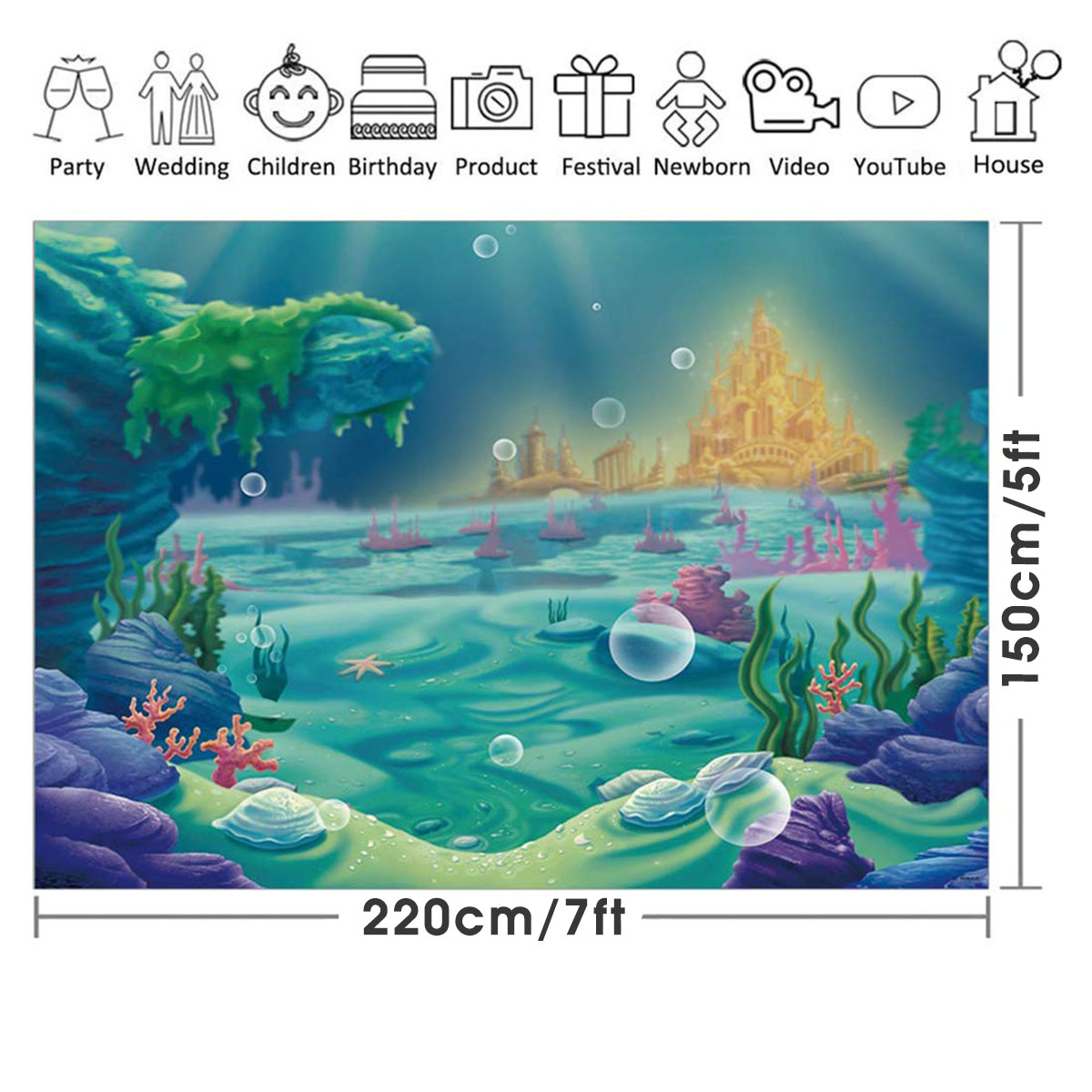 220x150cm-150x100cm-Under-Sea-Mermaid-Castle-Blue-Sea-Photography-Background-Cartoon--Backdrop-Kids--1717630-8