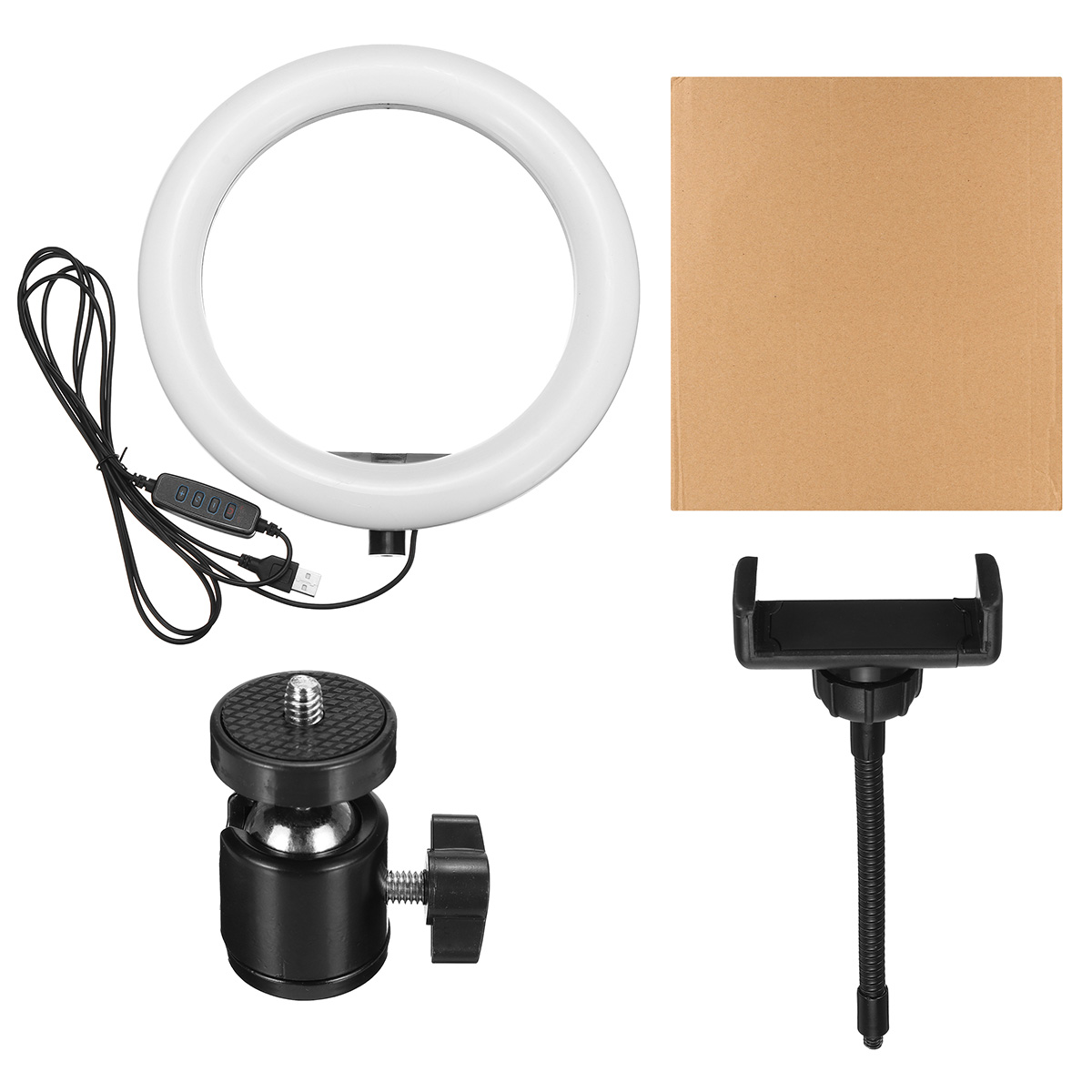 26cm-120-Lamp-Beads-LED-Ring-Light-3-Modes-Dimmable-Selfie-Light--with-Phone-Holder-for-Youtube-Stre-1716410-13