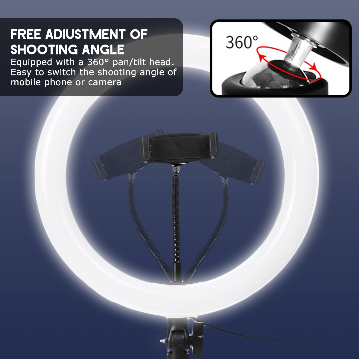 26cm-120-Lamp-Beads-LED-Ring-Light-3-Modes-Dimmable-Selfie-Light--with-Phone-Holder-for-Youtube-Stre-1716410-8