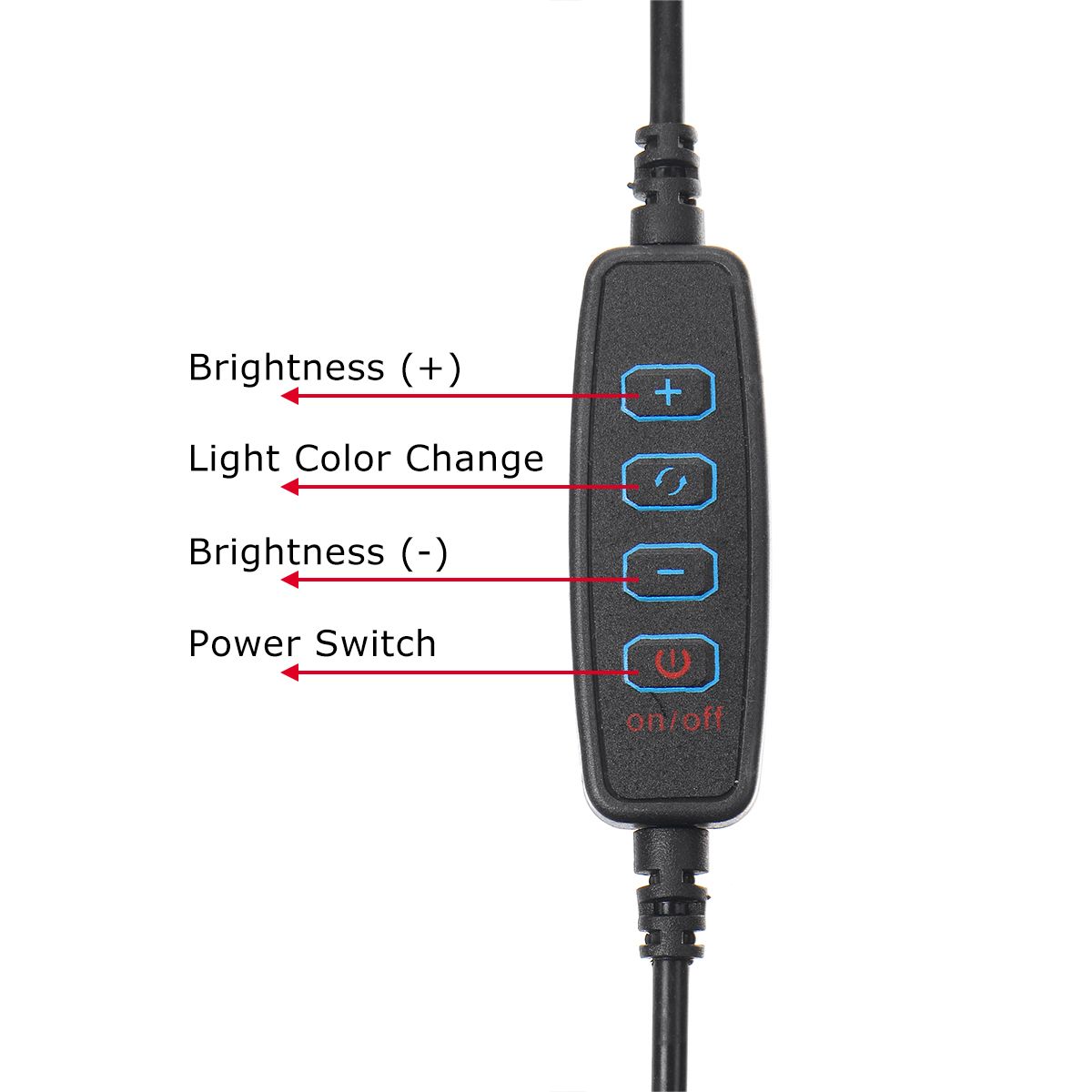 26cm-120-Lamp-Beads-LED-Ring-Light-3-Modes-Dimmable-Selfie-Light--with-Phone-Holder-for-Youtube-Stre-1716410-9